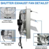 Axial Flow Fan, Electric, Metal - view 4