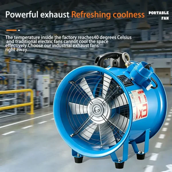 Axial Flow Fan, Explosion-proof, Portable, 220V - view 2