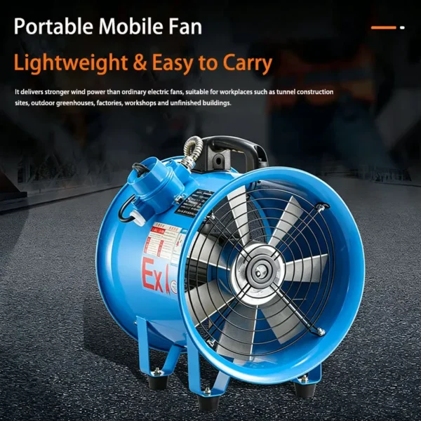 Axial Flow Fan, Explosion-proof, Portable, 220V - view 3