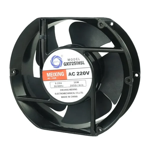 Axial Flow Fan, GX17251HSL, 172x150x51mm, 220VAC, 2650RPM - view 5