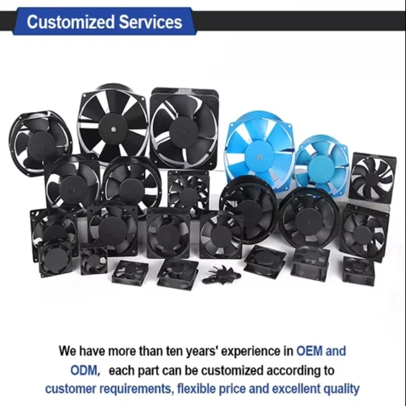 Axial Flow Fan, GX17251HSL, 172x150x51mm, 220VAC, 2650RPM - view 6