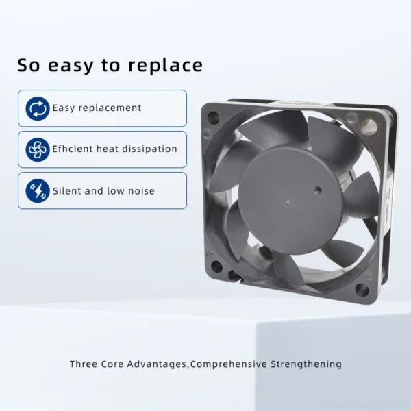 Axial Flow Fan, IP68, Waterproof, 60x60x20mm, 12V - view 5