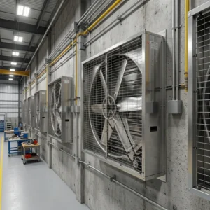 Axial Flow Fan, MX-500, 500*500*300mm, Stainless, Steel