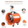 Axial Flow Fan, Portable, 220 - view 3
