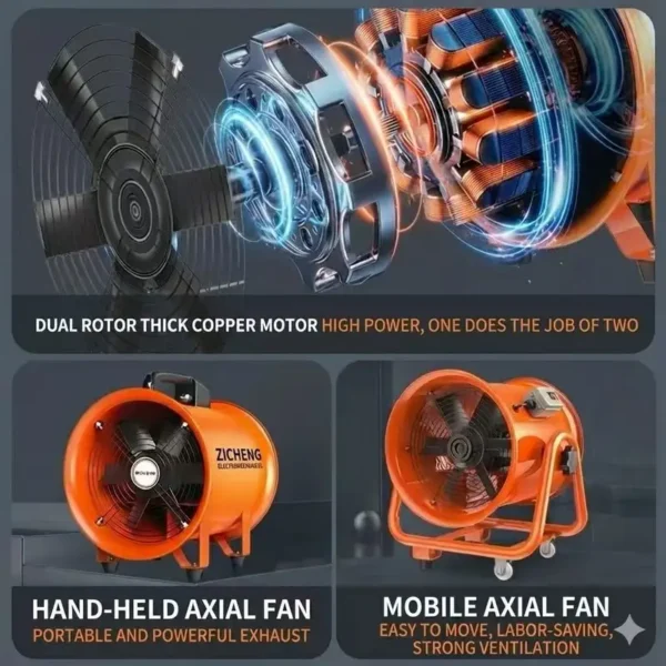 Axial Flow Fan, Portable, 220 - view 6