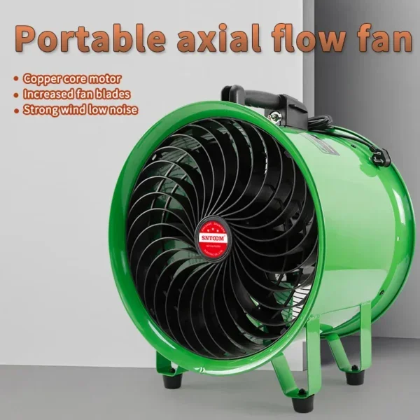 Axial Flow Fan, Portable, 220V, Aluminum