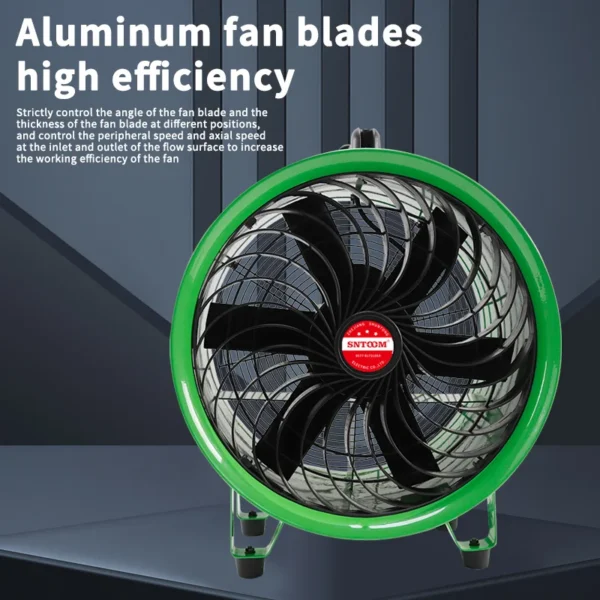 Axial Flow Fan, Portable, 220V, Aluminum - view 2