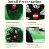 Axial Flow Fan, Portable, 220V, Aluminum - view 4