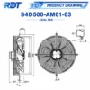 Axial Flow Fan, S4D500-AM03-01, 400V, 720W, 1.41A - view 3