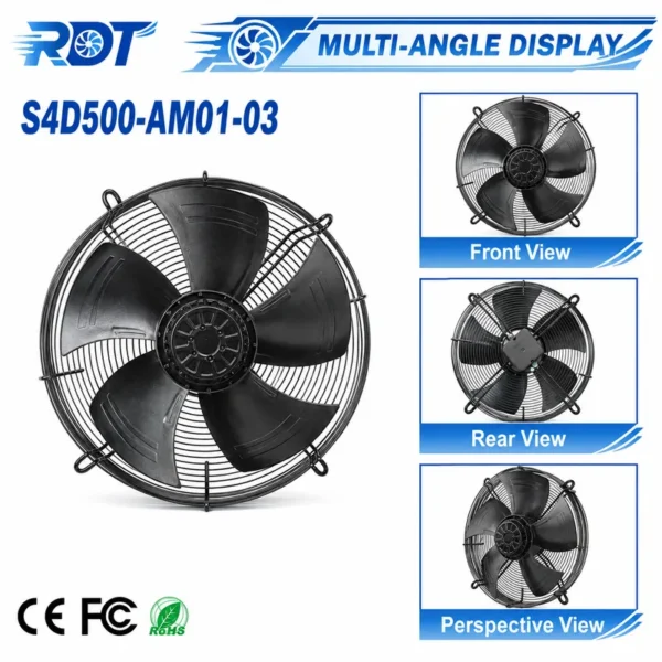 Axial Flow Fan, S4D500-AM03-01, 400V, 720W, 1.41A - view 6
