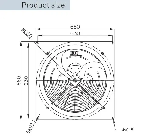 Axial Flow Fan, SANXIN, HVAC - view 3