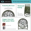 Axial Flow Fan, SFL, Aluminum, Portable - view 5