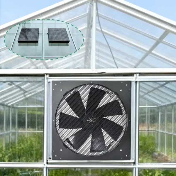 Axial Flow Fan, Solar, Wall
