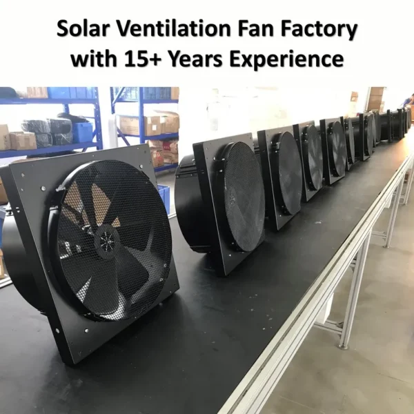 Axial Flow Fan, Solar, Wall - view 6