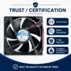 Axial Flow Fan, SZR9225, 5/12/24/48V, 92x92x25mm, 2000-5000RPM - view 6