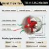 Axial Flow Fan, T35-11-3.15, 220V/380V, 1450, RPM - view 6