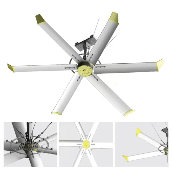 Axial Flow Fan, VEICHI, 7.5M, 220/380V, Ceiling - view 2