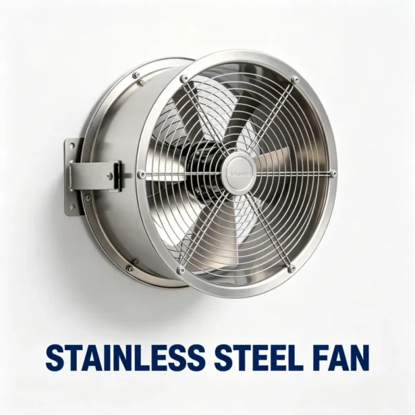 Axial Flow Fan, Wall, Stainless, Steel, 380V - view 2