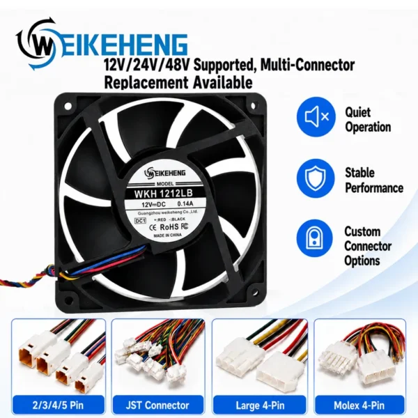 Axial Flow Fan, WKH, 1212LB, 12V, BLDC