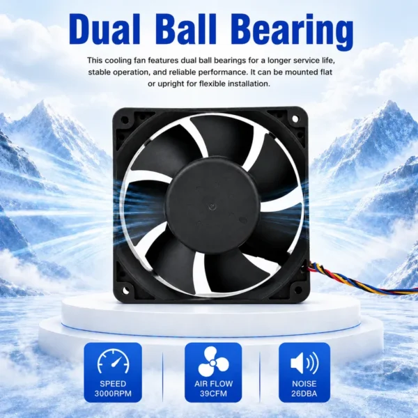 Axial Flow Fan, WKH, 1212LB, 12V, BLDC - view 3