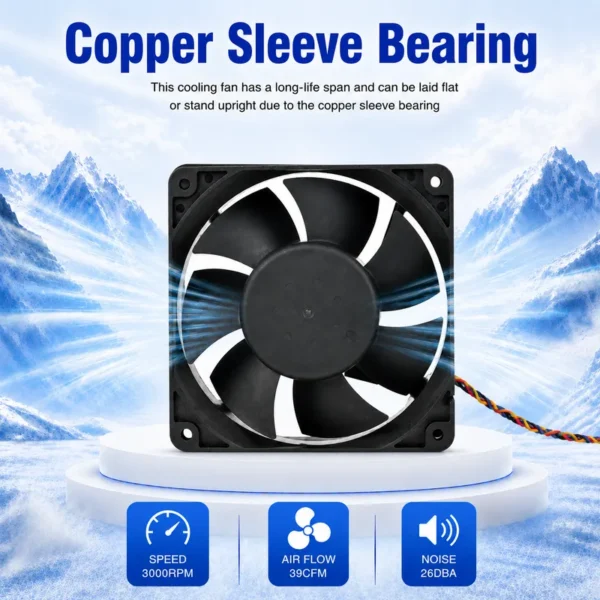 Axial Flow Fan, WKH, 1212LS, 12V, 12025 - view 3