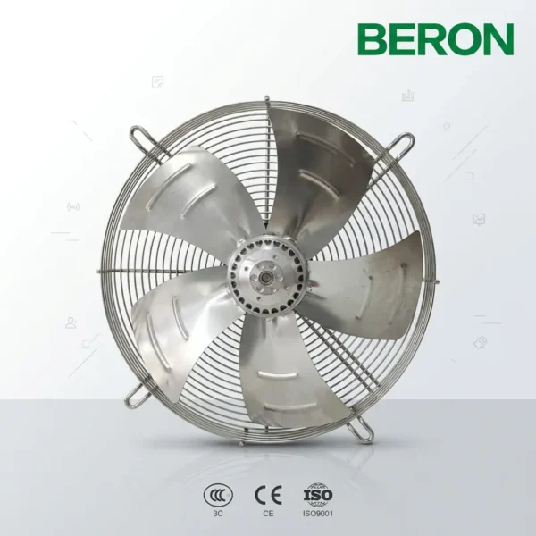 Axial Flow Ventilation Fan, 500mm, 220V, 380W, Aluminum
