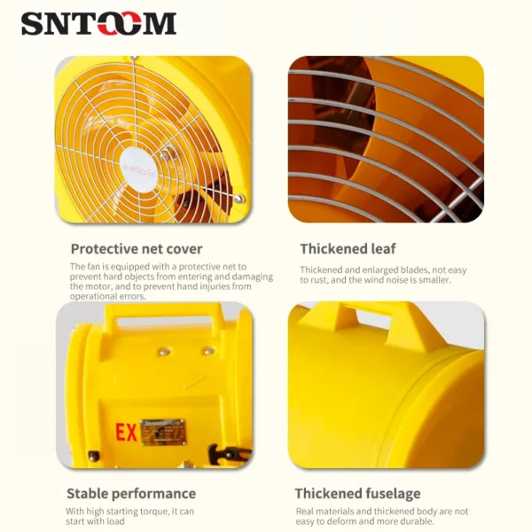 Axial Flow Ventilation Fan, CTF-30, Explosion-Proof, Copper - view 4