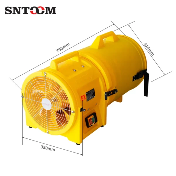 Axial Flow Ventilation Fan, CTF-30, Explosion-Proof, Copper - view 5