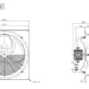 Axial Flow Ventilation Fan, SANXIN, 750W, 380V - view 3