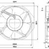 Axial Flow W2e142-bb05-87 Fan, 17cm, 17038, 115V, 27/28W - view 3
