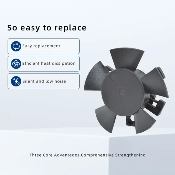 Axial Frameless Plastic Fan, 12v, 35x35x10mm - view 5