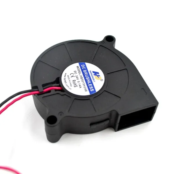 Axial Turbo Fan, Brushless, 50mm, 24V, 50x50x15 - view 2