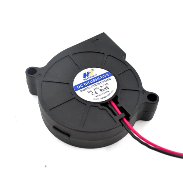 Axial Turbo Fan, Brushless, 50mm, 24V, 50x50x15 - view 6