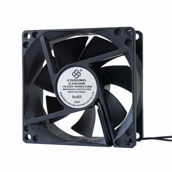 Axial Ventilation Cooling Fan, 4000rpm, 80mm, 110V/220V - view 3