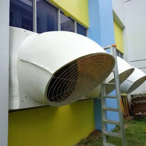 Axial Ventilation Exhaust Fan, FRP, Wall - view 4