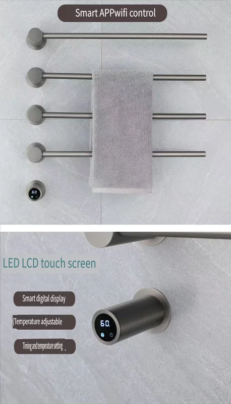 Bars Thermostatic Control Heater, ELOILO, Wall - view 3