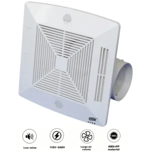 Bathroom Ceiling Exhaust Fan, ABS, A.C. Source, ABS+PP