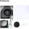 Bathroom Exhaust Fan, 110, CFM, 3000K/4000K/5500K, 1000LM - view 3