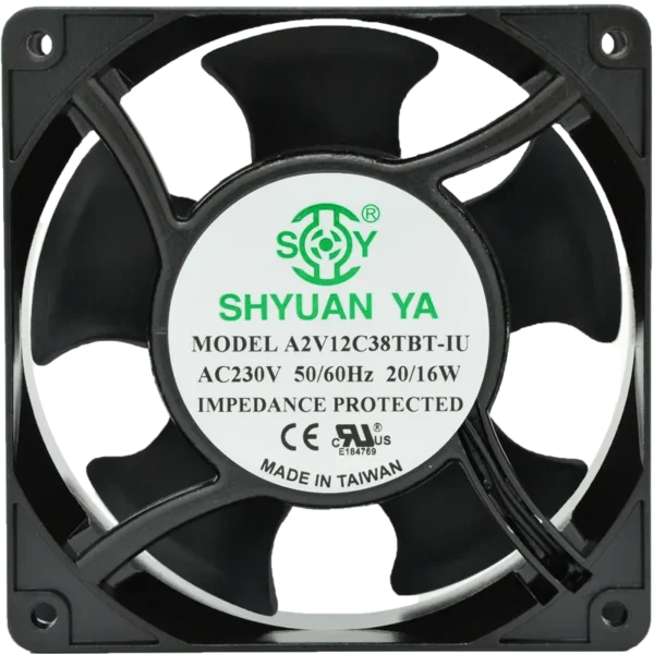 Bathroom Ventilation Exhaust Fan, 120x38mm, Wall, Axial - view 2