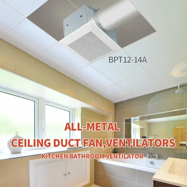 Bathroom Ventilation Exhaust Fan, 220 V, Metal - view 4