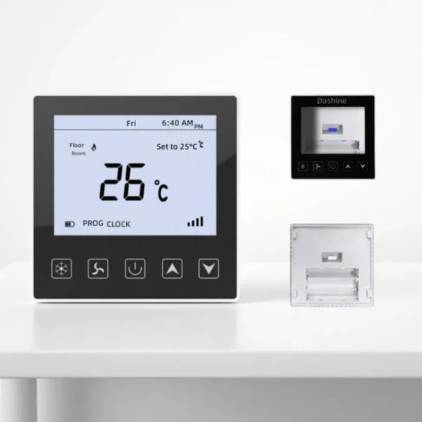 Battery-powered Touch-screen Wall-mounted Boiler, AAA, Plastic
