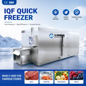 Bed Iqf Tunnel Freezer, SUS304, 300kg/h