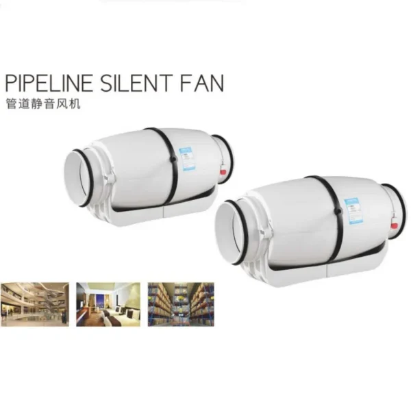 Bidirectionnel Silent Duct Fan, Centrifugal, A.C. Source, ABS - view 6