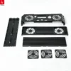 Black Anodized Aluminum Fan, CNC