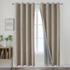 Blackout Fabric Curtain, 100%, 100% Polyester, Grommet