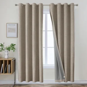 Blackout Fabric Curtain, 100%, 100% Polyester, Grommet