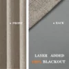 Blackout Fabric Curtain, 100%, 100% Polyester, Grommet - view 2