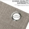 Blackout Fabric Curtain, 100%, 100% Polyester, Grommet - view 4