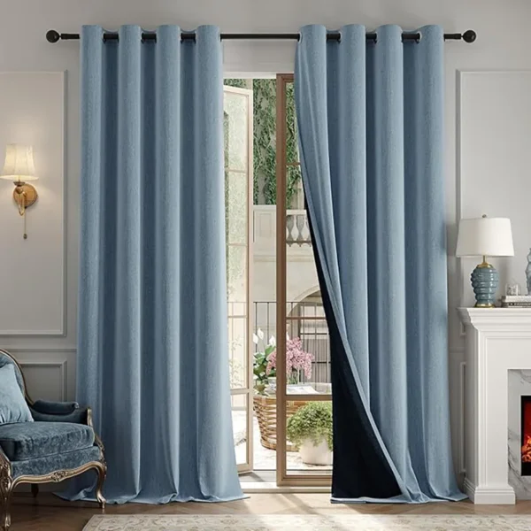 Blackout Window Curtain, Batteries And USB, Polyester - view 2