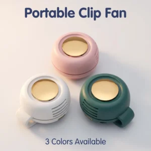 Bladeless Clip Waist Fan, USB, Brushless, Portable